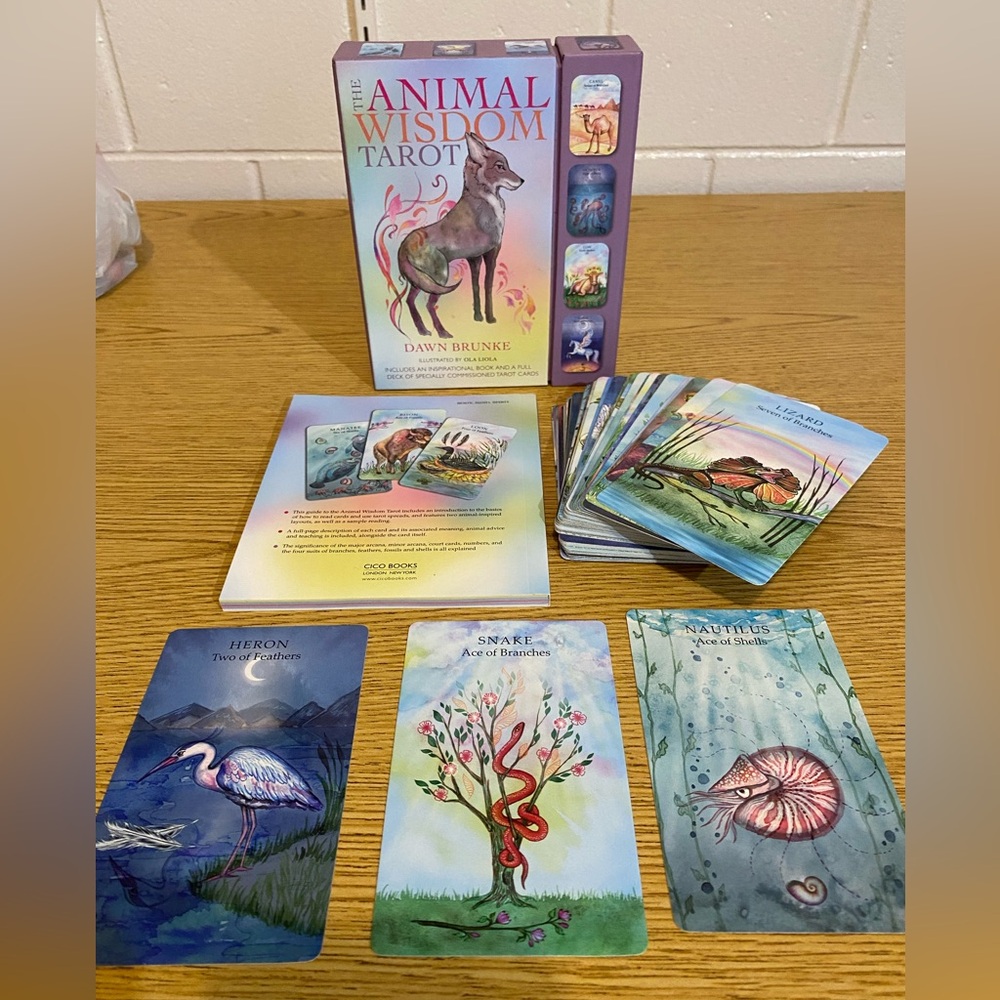 Animal Wisdom Tarot oracle witch fortune-telling cards and guide set